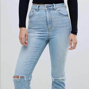 ASOS farleigh slim high waist mom jean